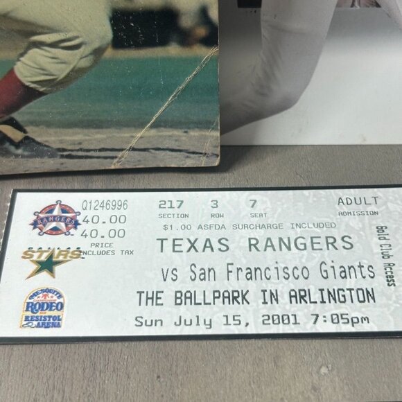 Texas Rangers 2002 Calendar MLB Tickets 1976 All-Pro Baseball Stars Book +Photos - Picture 5 of 9